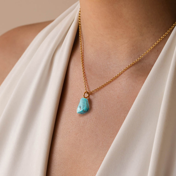 Gold and Turquoise Necklace