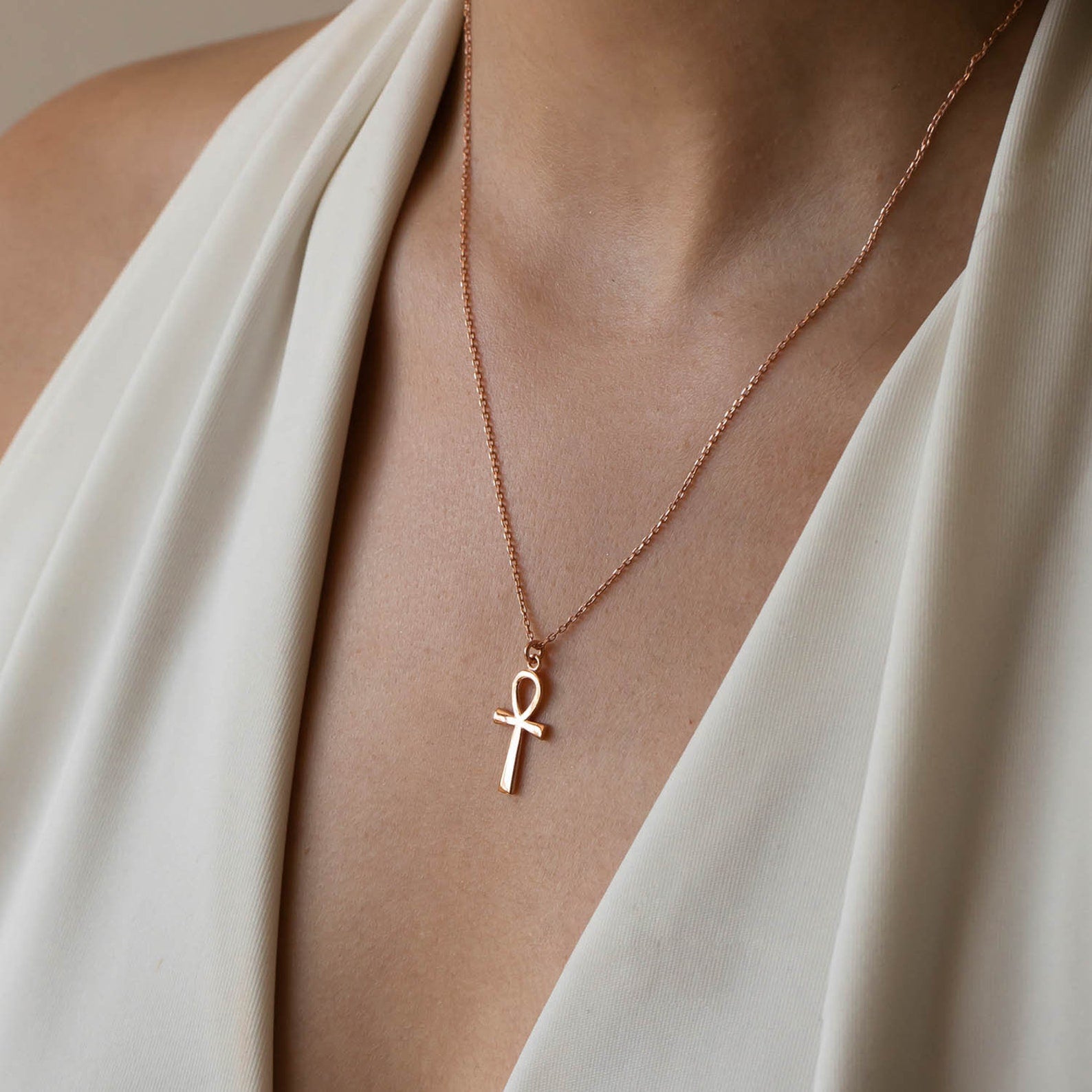 Rose clearance gold ankh