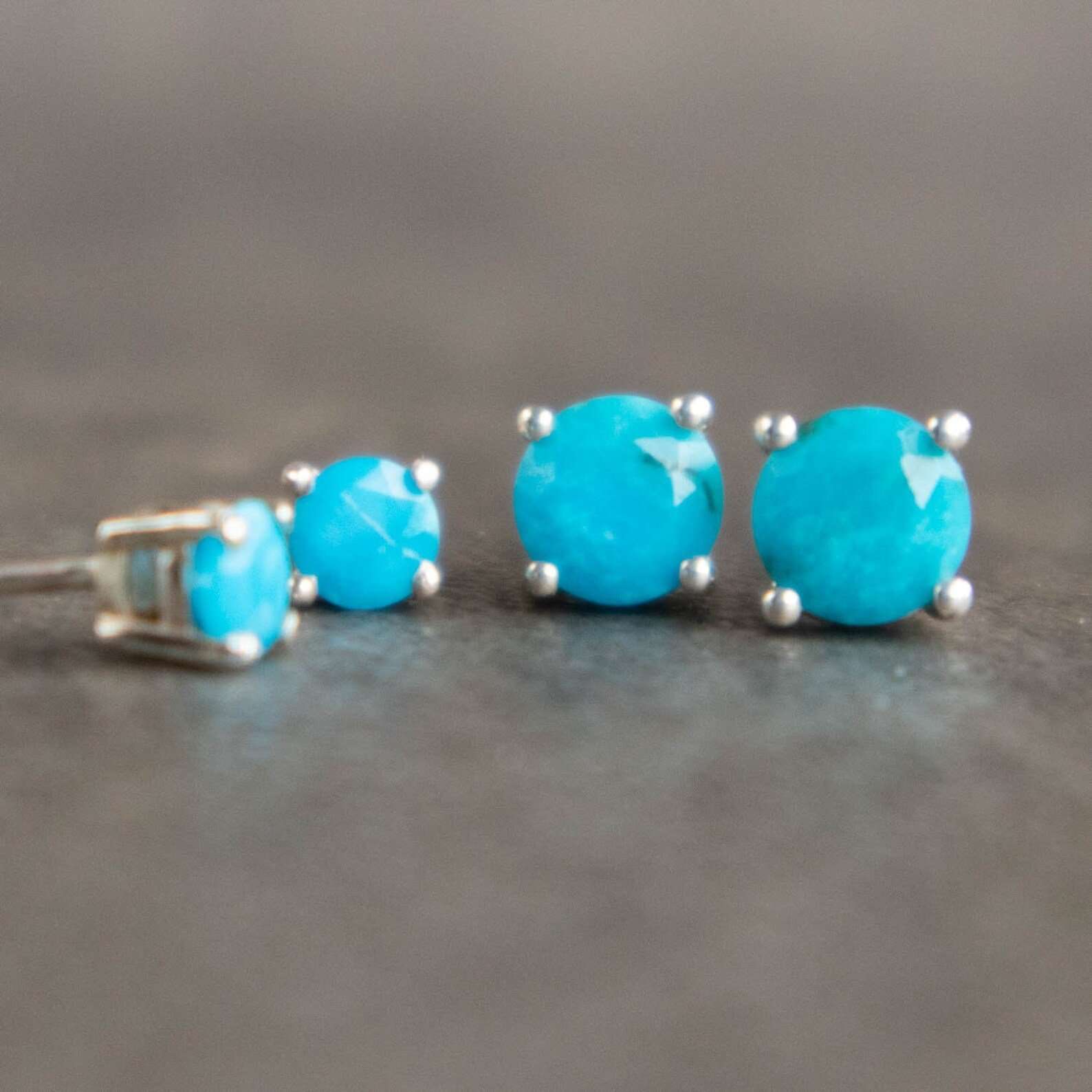 Turquoise stud sale earrings