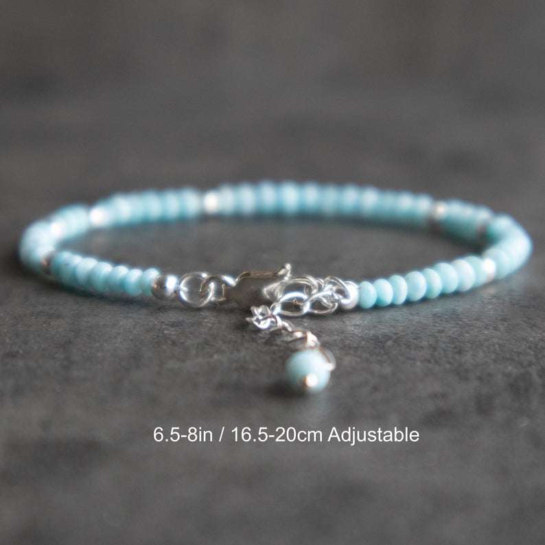 Larimar Silver Bracelet