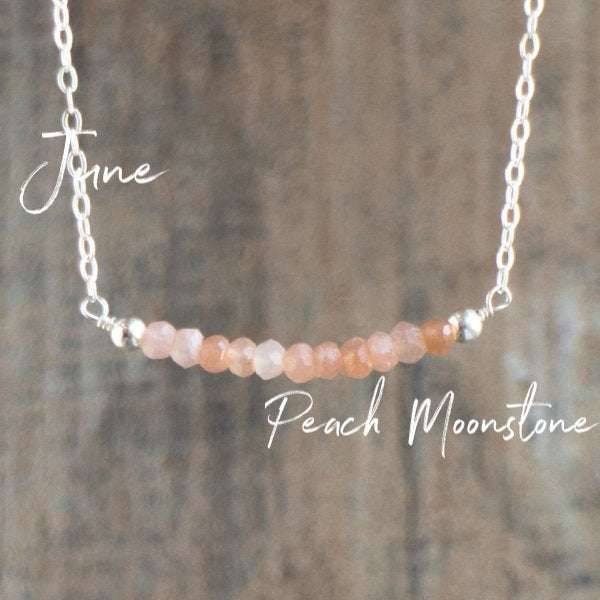 Moonstone Arrowhead Choker / June Birthstone Gift / Beaded Peach Moonstone  Necklace / Multi Color Moonstone Gift