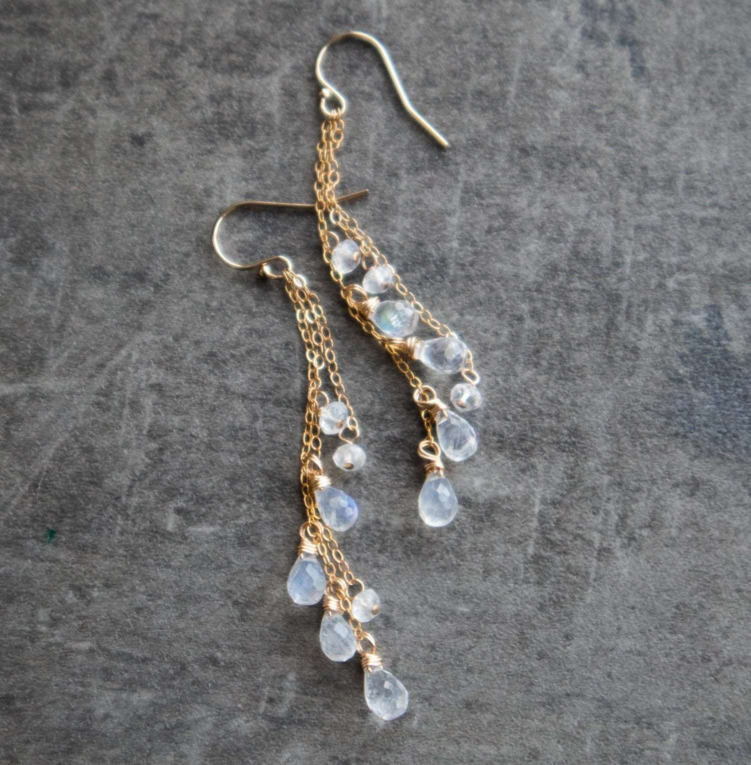 Moonstone on sale dangle earrings