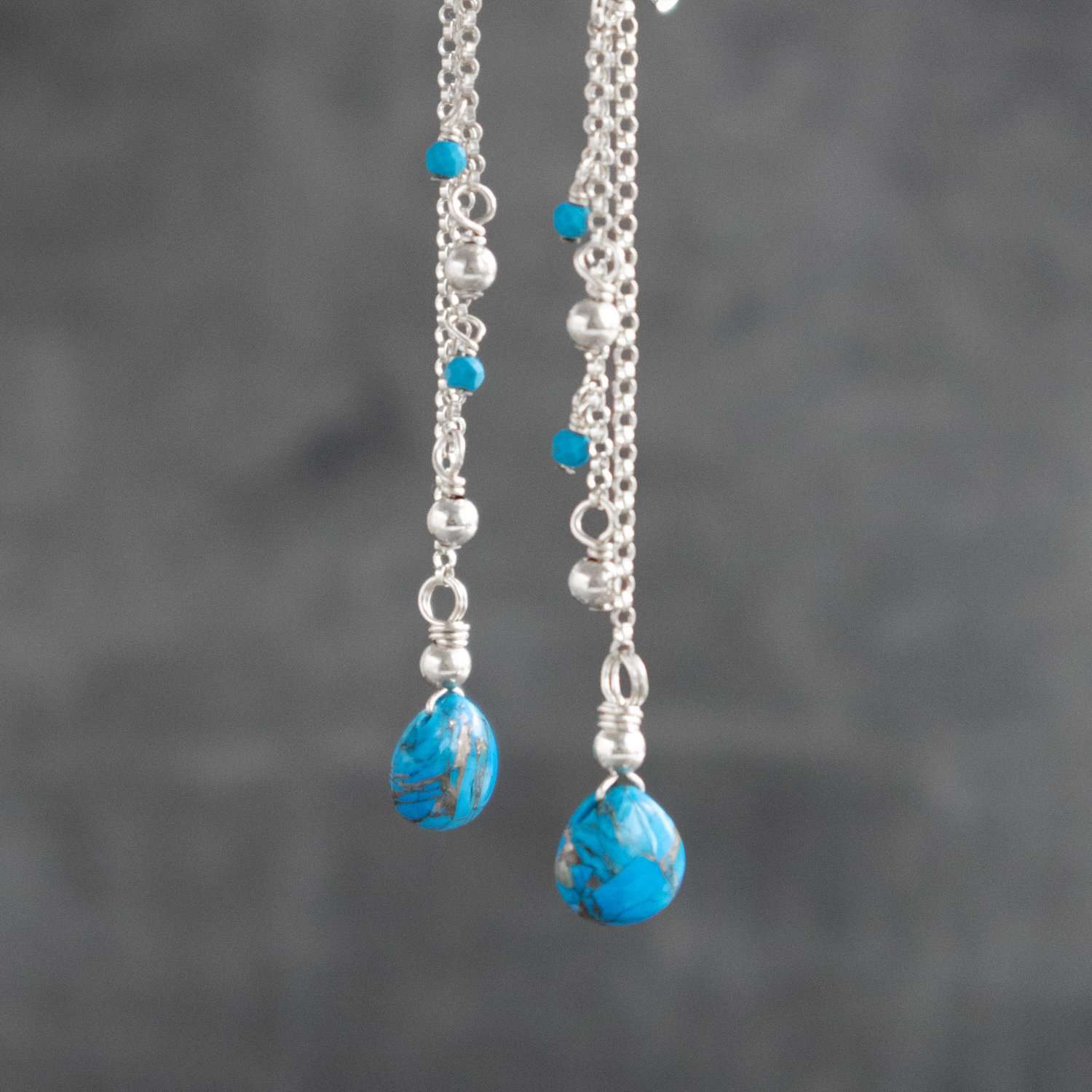 Turquoise sale birthstone earrings