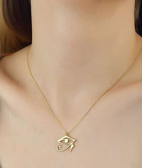 Sterling silver eye of horus clearance pendant