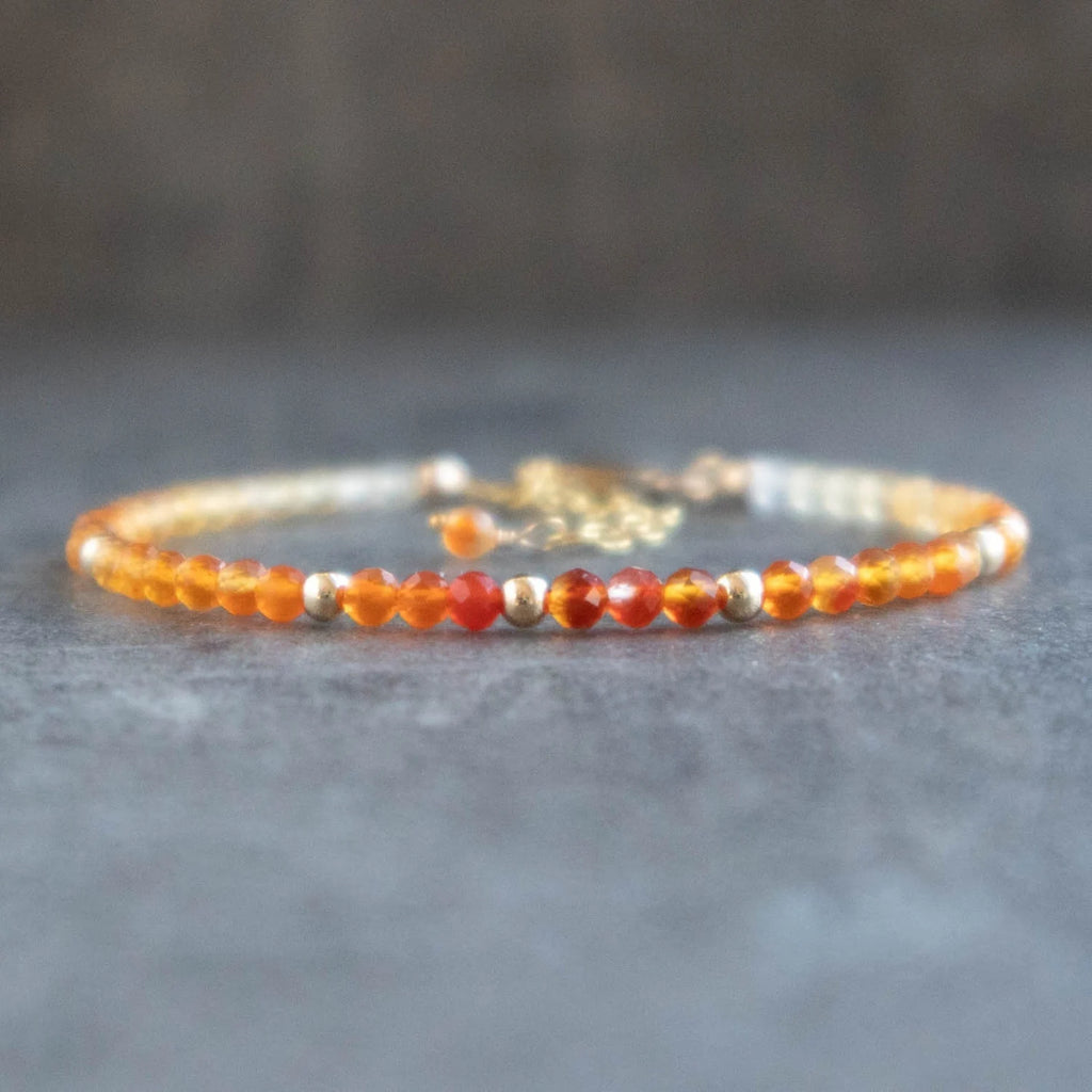 Genuine gorgeous carnelian on sale bangle bracelet